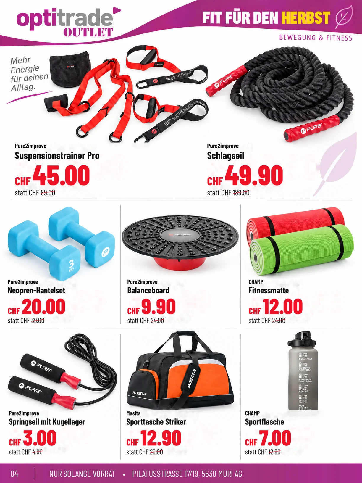 Originalprospektseite 4, Fit für den Herbst