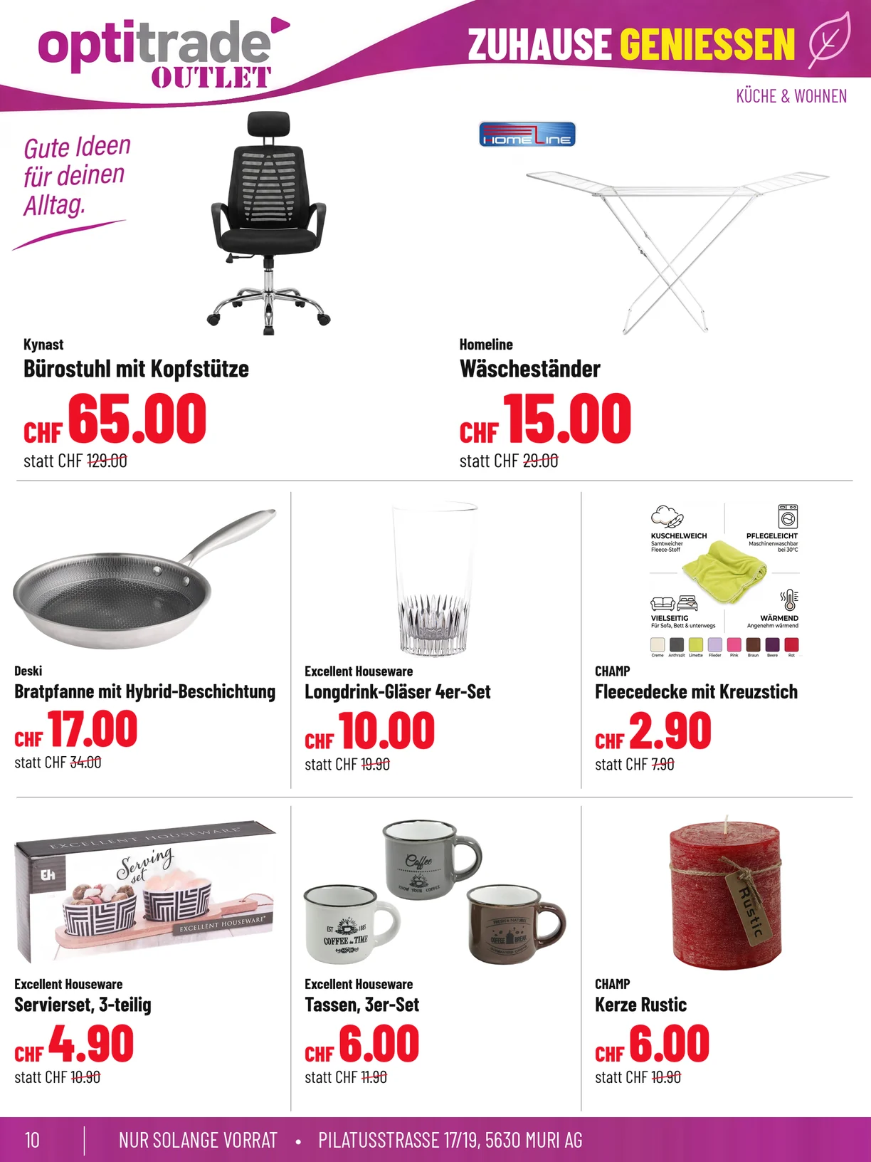 Originalprospektseite 10, Zuhause geniessen