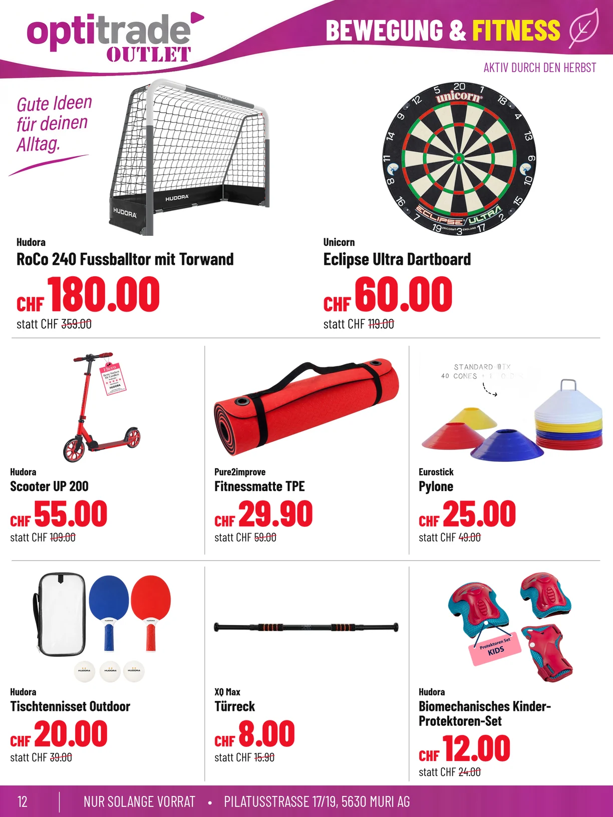 Originalprospektseite 12, Bewegung und Fitness